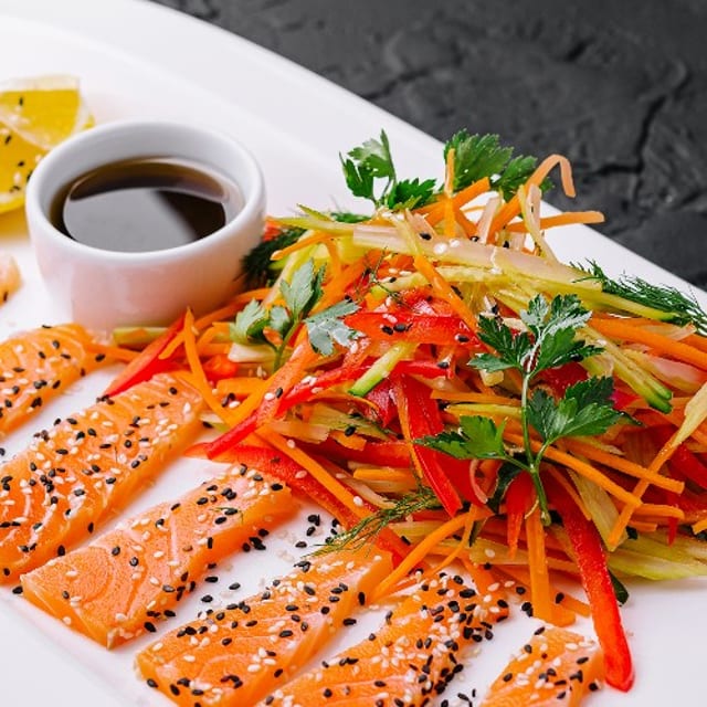Tuna or Salmon Tataki.