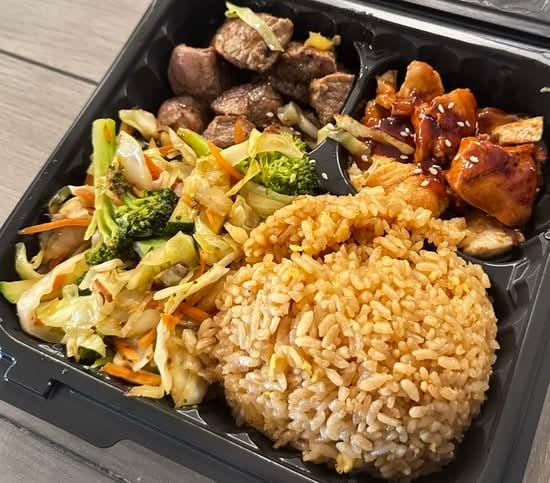 Steak* & Teriyaki Chicken.